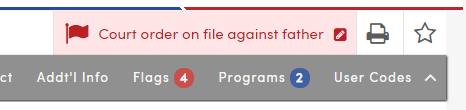 Red flag added